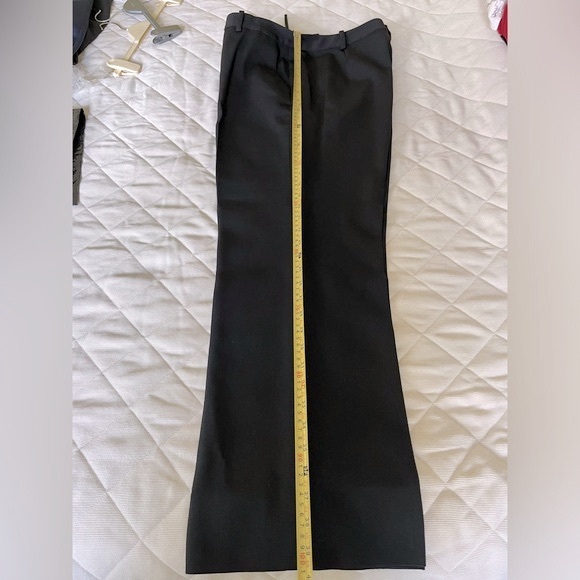 Ralph Lauren black 100% wool dress pants front zipper side pockets US 14 - Picture 14 of 15